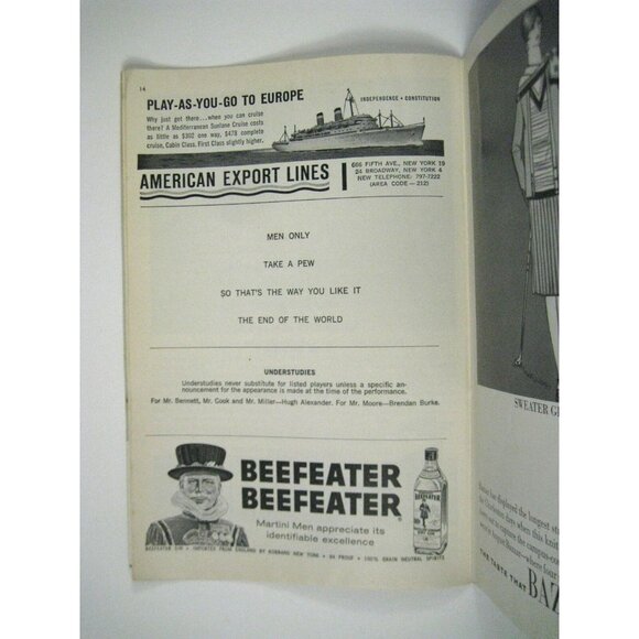 Beyond the Fringe Playbill 1963 Golden Theatre Dudley Moore Peter Cook Bennett - Picture 4 of 6